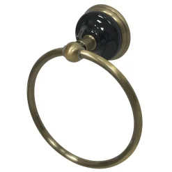 Kingston Brass Water Onyx 6-Inch Towel Ring