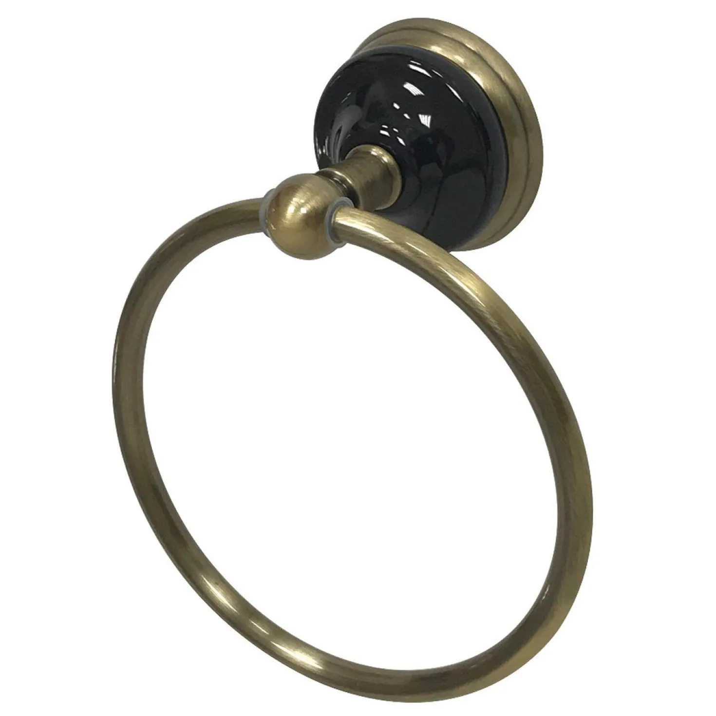 Kingston Brass Water Onyx 6-Inch Towel Ring