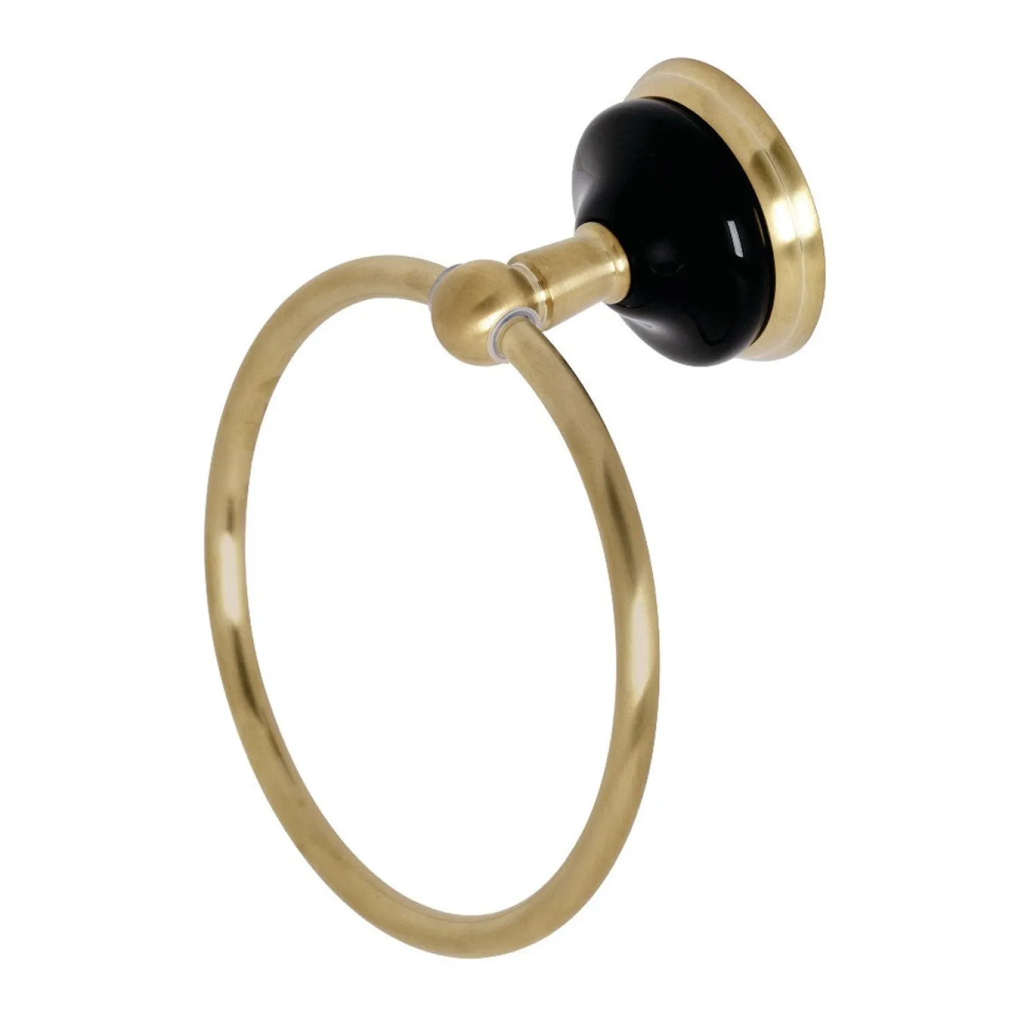 Kingston Brass Water Onyx 6-Inch Towel Ring
