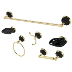 Kingston Brass Water Onyx 6-Piece Bathroom Accessory Set