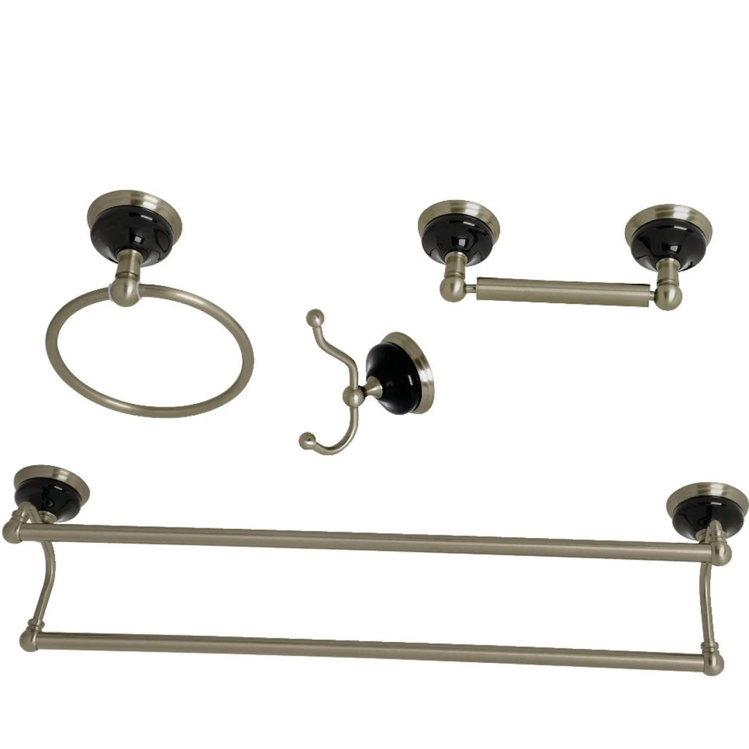Kingston Brass Water Onyx 4-Piece 26.75" Bathroom Accessory Set