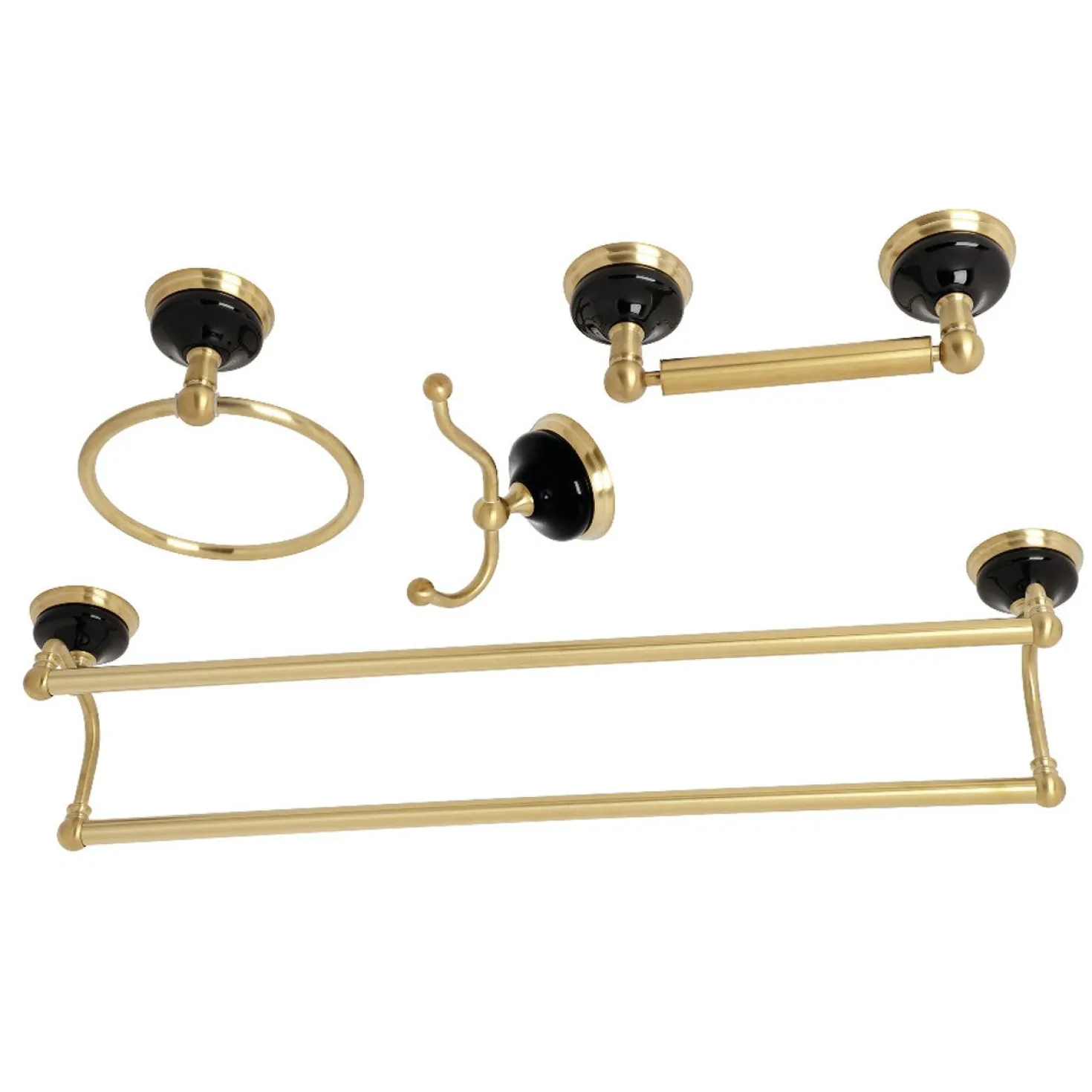 Kingston Brass Water Onyx 4-Piece 26.75" Bathroom Accessory Set
