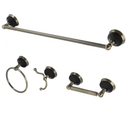 Kingston Brass Water Onyx 4-Piece 20.75" Bathroom Accessory Set