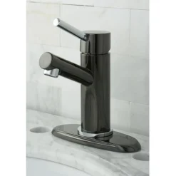 Kingston Brass Water Onyx Single Lever Lavatory Faucet with Brass Pop Up