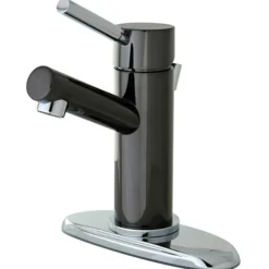 Kingston Brass Water Onyx Single Lever Lavatory Faucet with Brass Pop Up