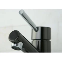 Kingston Brass Water Onyx Single Lever Lavatory Faucet with Brass Pop Up