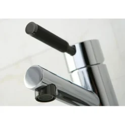 Kingston Brass Water Onyx Single Lever Lavatory Faucet with Brass Pop Up