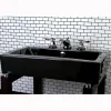 Kingston Brass Water Onyx Widespread Lavatory Faucet with Brass Pop-up Drain