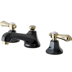 Kingston Brass Water Onyx Widespread Lavatory Faucet with Brass Pop-up Drain