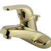 Kingston Brass Water Saving Chatham Centerset Lavatory Faucet with Single Lever Handle and ABS Pop-up