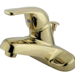 Kingston Brass Water Saving Chatham Centerset Lavatory Faucet with Single Lever Handle and ABS Pop-up