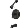 Kingston Brass Water Saving Knight Tub and Shower Faucet with Lever Handles