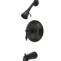 Kingston Brass Water Saving Knight Tub and Shower Faucet with Lever Handles