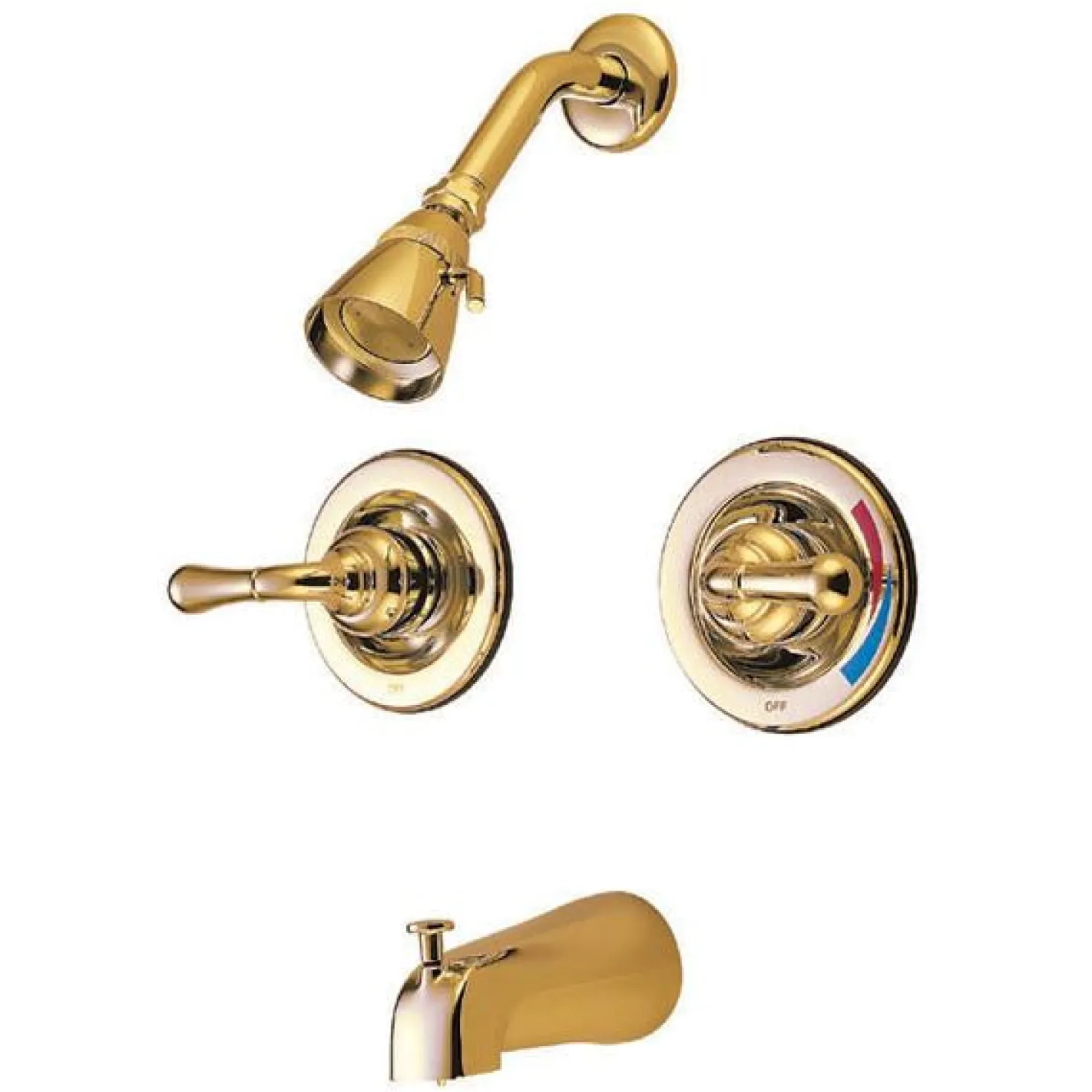 Kingston Brass Water Saving Magellan Tub and Shower Faucet with Pressure Balanced Valve