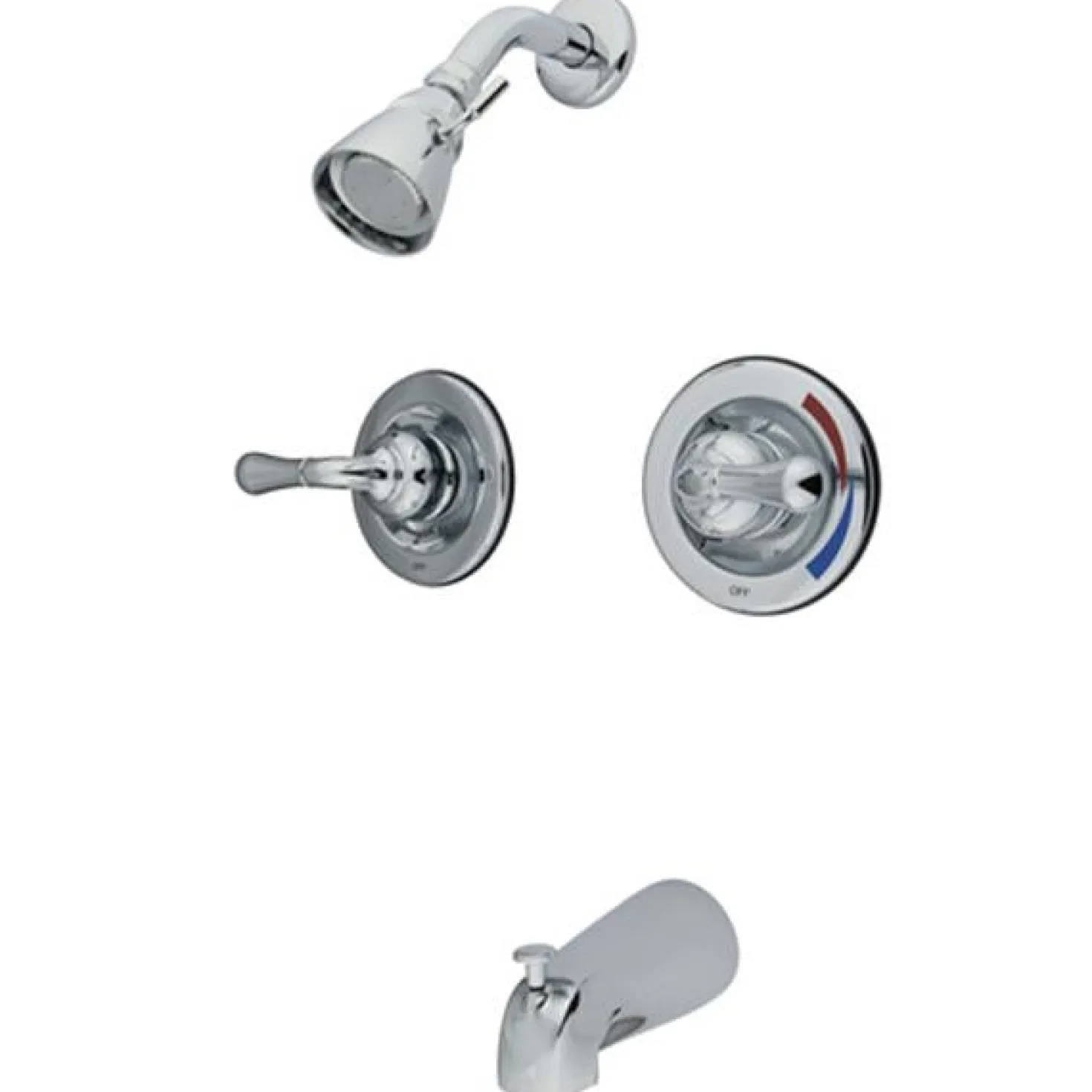 Kingston Brass Water Saving Magellan Tub and Shower Faucet with Pressure Balanced Valve