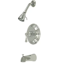 Kingston Brass Water Saving Metropolitan Tub and Shower Faucet with Lever Handle