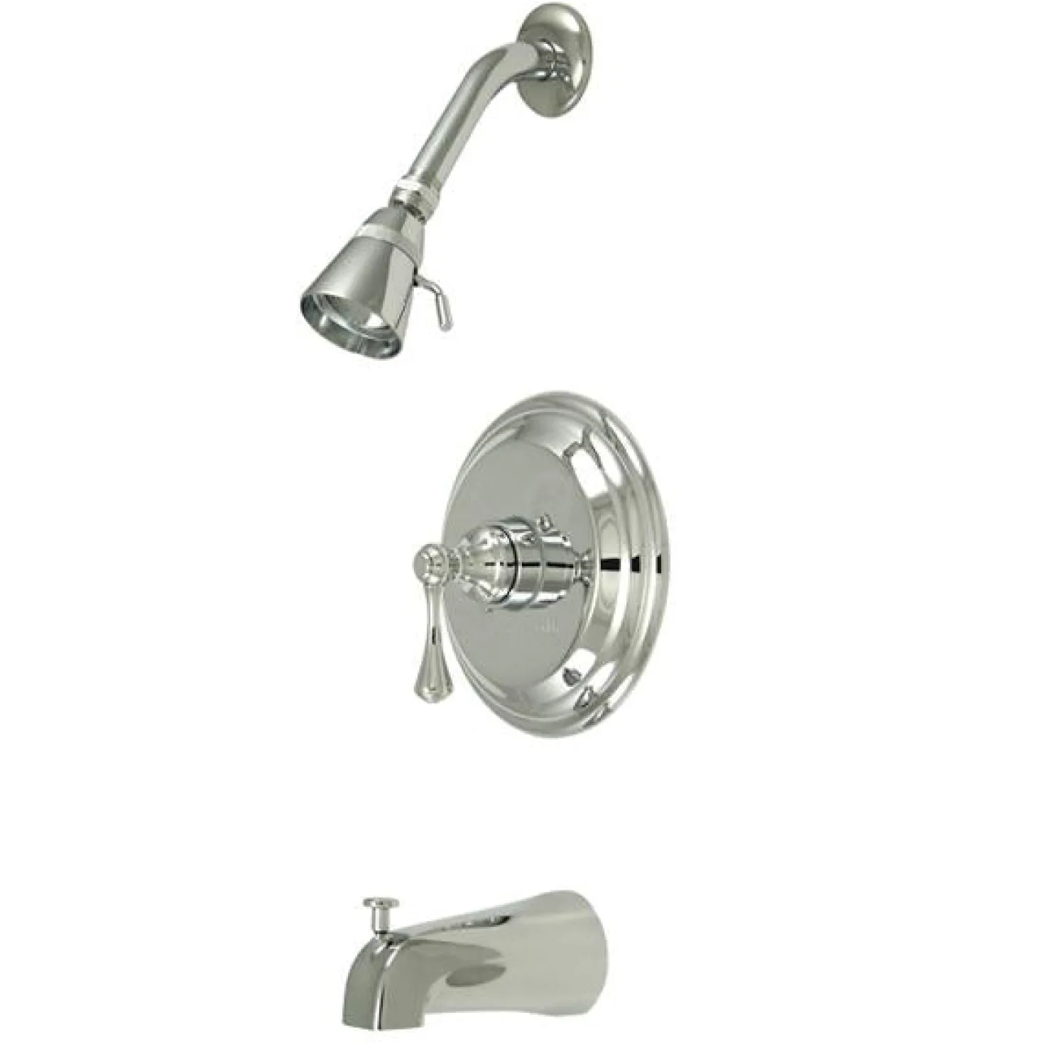 Kingston Brass Water Saving Metropolitan Tub and Shower Faucet with Lever Handle