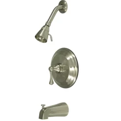 Kingston Brass Water Saving Metropolitan Tub and Shower Faucet with Lever Handle