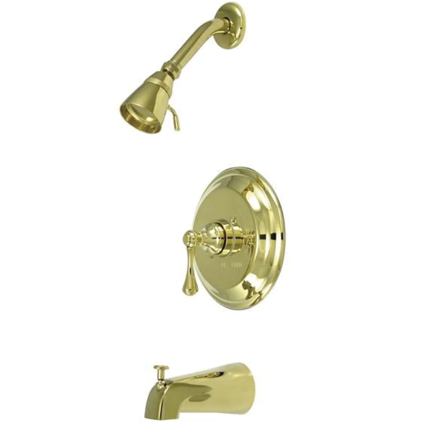 Kingston Brass Water Saving Metropolitan Tub and Shower Faucet with Lever Handle