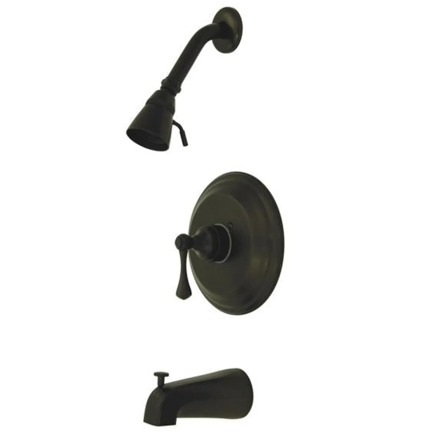 Kingston Brass Water Saving Metropolitan Tub and Shower Faucet with Lever Handle