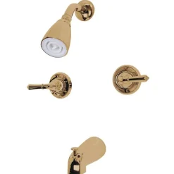 Kingston Brass Water Saving Magellan 2-Handle Tub and Shower Faucet with Water Savings Showerhead