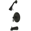 Kingston Brass Water Saving Restoration Tub and Shower Faucet with Lever Handles