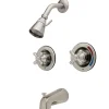 Kingston Brass Water Saving Vintage Tub and Shower Faucet with Pressure Balanced Valve and Dual Handle