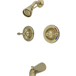 Kingston Brass Water Saving Vintage Tub and Shower Faucet with Pressure Balanced Valve