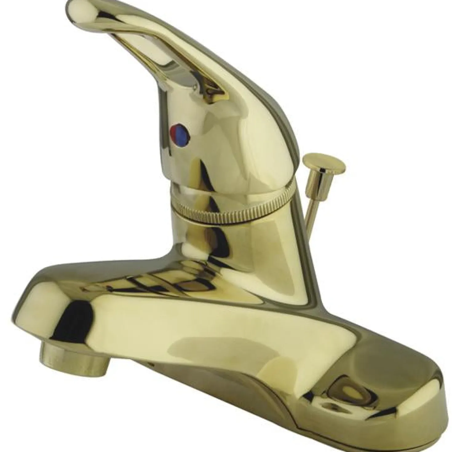 Kingston Brass Water Saving Wyndham Centerset Lavatory Faucet with Single Loop Handle and ABS Pop-up