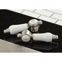Kingston Brass 8" Widespread Deck Mount Bathroom Faucet
