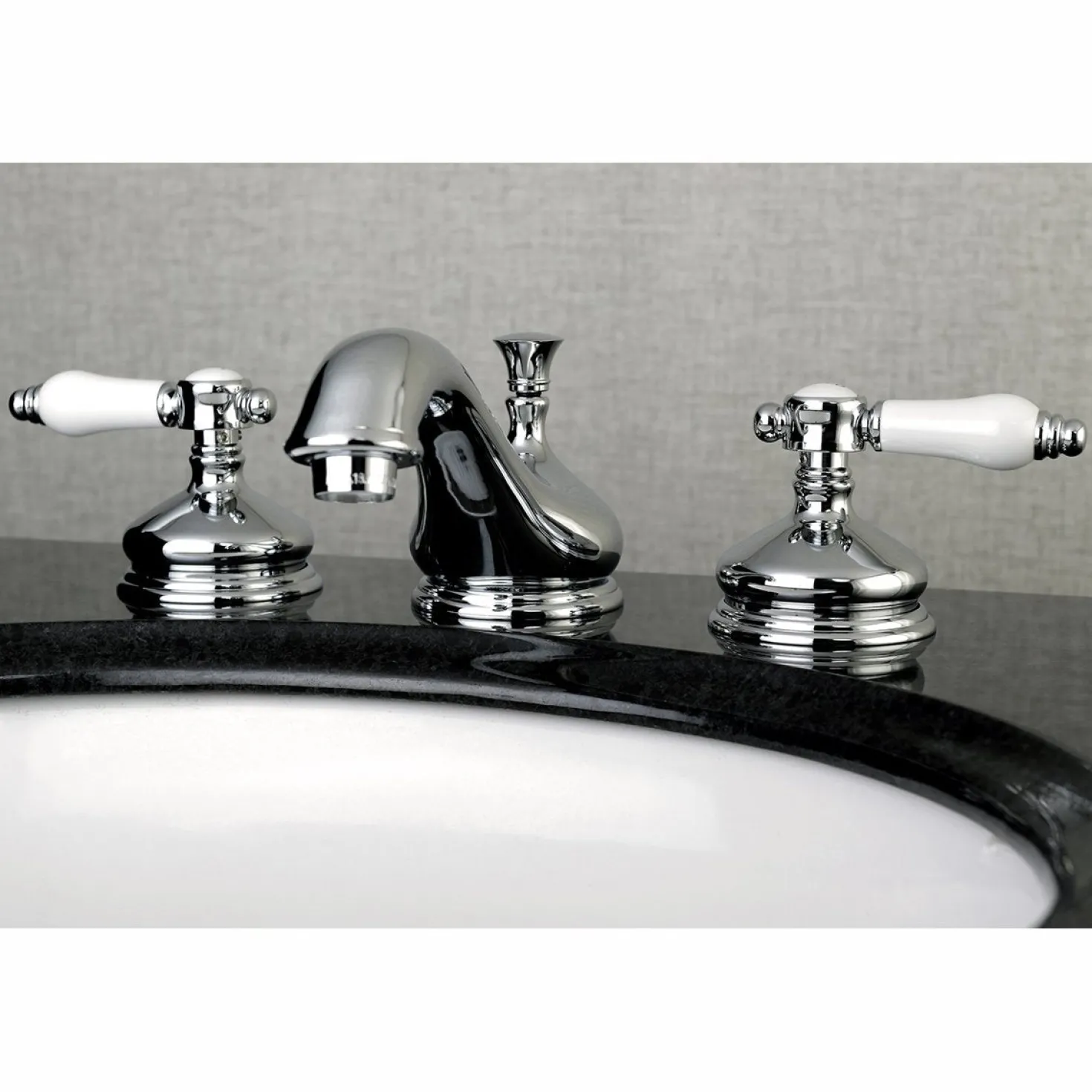 Kingston Brass 8" Widespread Deck Mount Bathroom Faucet