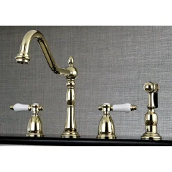 Kingston Brass Widespread Kitchen Faucet