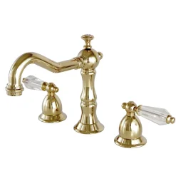 Kingston Brass Widespread Lavatory Faucet with Brass Pop-up
