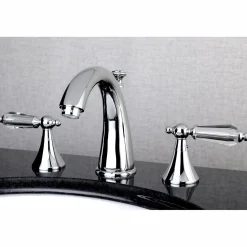 Kingston Brass Wilshire Aqua Eden 8-Inch Widespread Bathroom Faucet