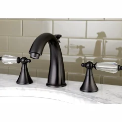 Kingston Brass Wilshire Aqua Eden 8-Inch Widespread Bathroom Faucet