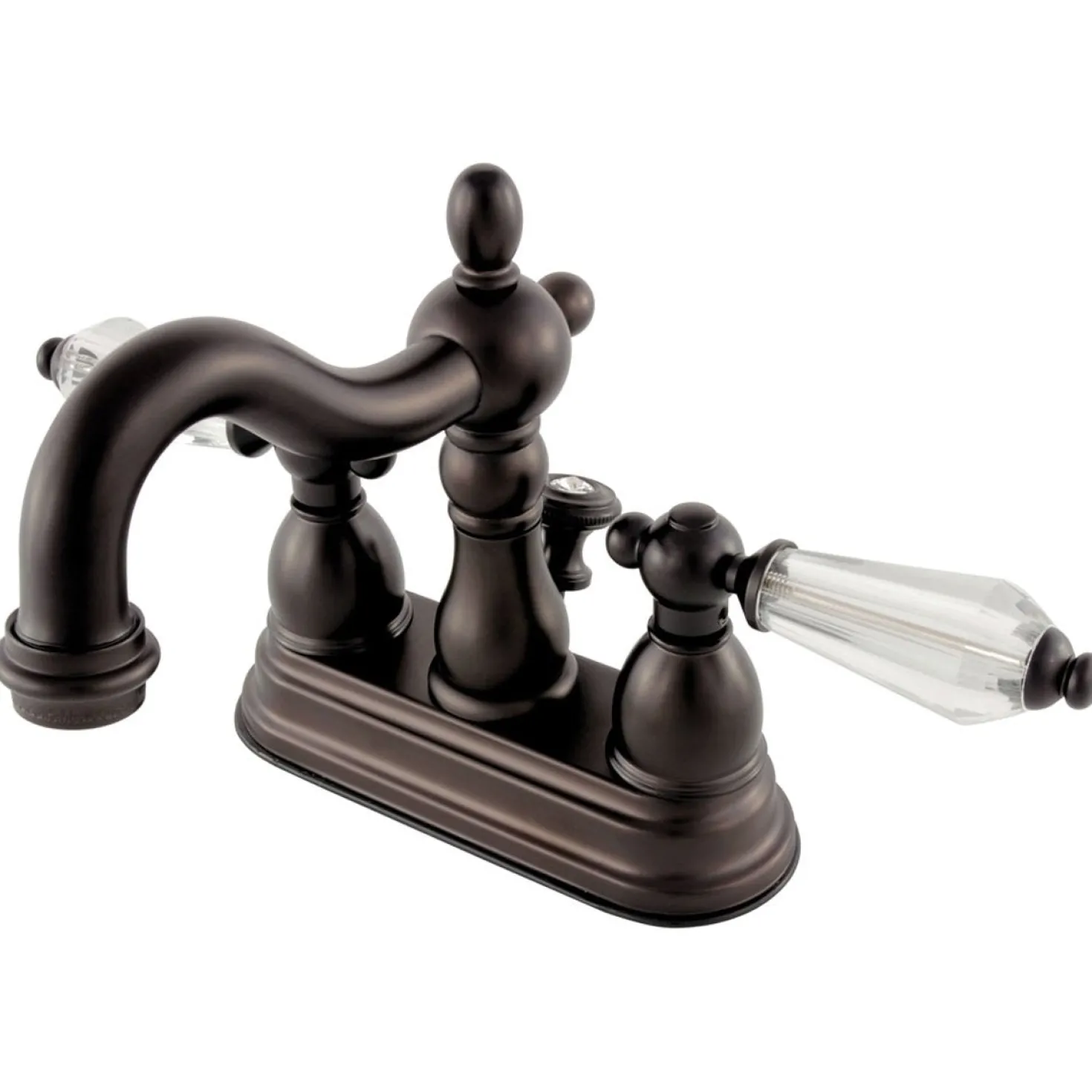 Kingston Brass Wilshire Classic 4" Centerset Lavatory Faucet with Brass Pop-up