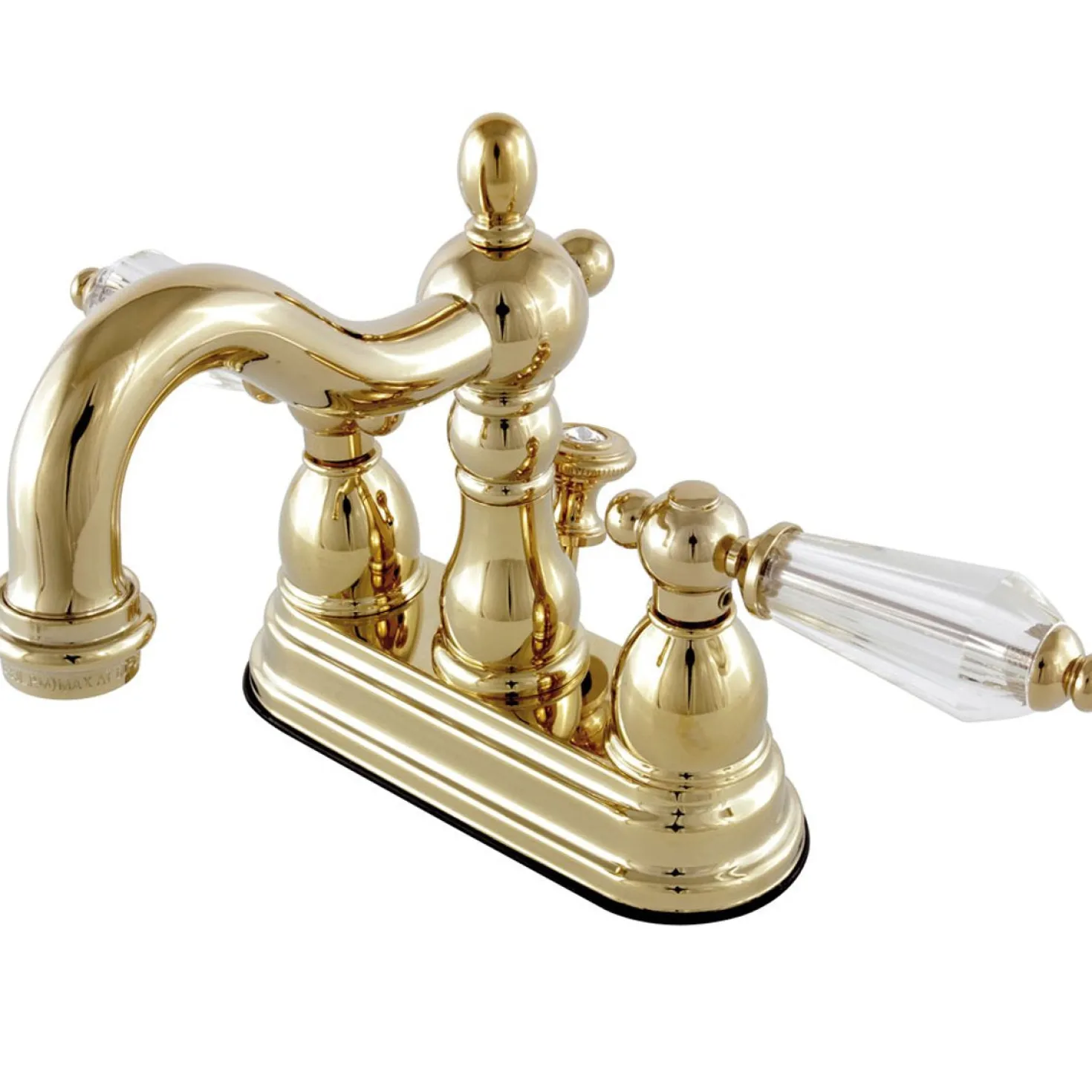 Kingston Brass Wilshire Classic 4" Centerset Lavatory Faucet with Brass Pop-up