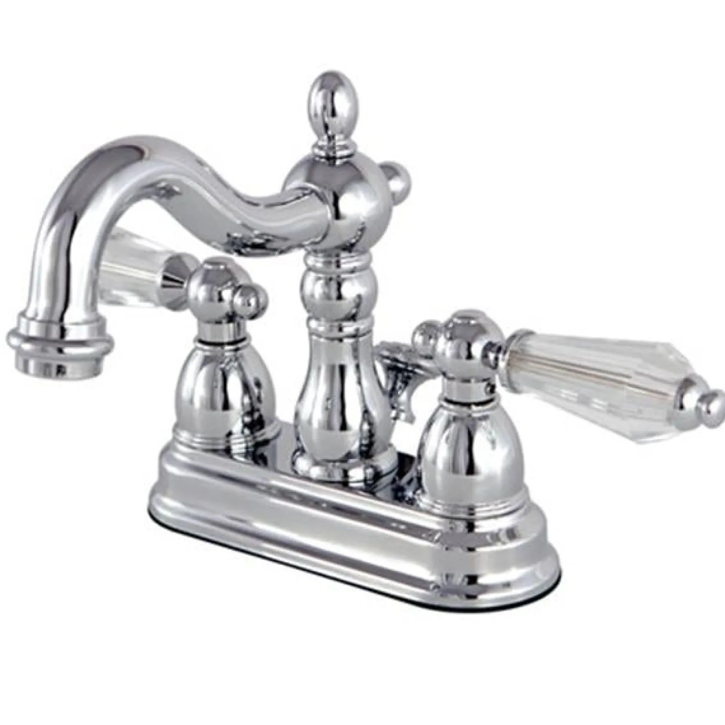 Kingston Brass Wilshire Classic 4" Centerset Lavatory Faucet with Brass Pop-up