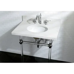 Kingston Brass Wilshire 8" to 16" Widespread Lavatory Faucet with Brass Pop-up