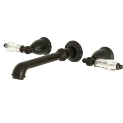 Kingston Brass Wilshire Two-Handle Wall Mount Bathroom Faucet