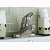 Kingston Brass Wyndham Single Handle 4" Centerset Lavatory Faucet with Brass Pop-up in Satin Nickel