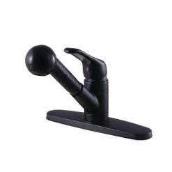 Kingston Brass Wyndham Single-Handle Pull-Out Kitchen Faucet
