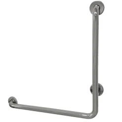 Kingston Brass 24" x 24" L-Shaped ADA Grab Bar in Polished Stainless