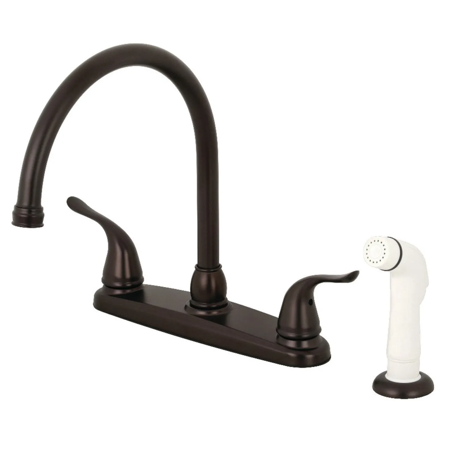 Kingston Brass Yosemite 8" Centerset Kitchen Faucet with Sprayer
