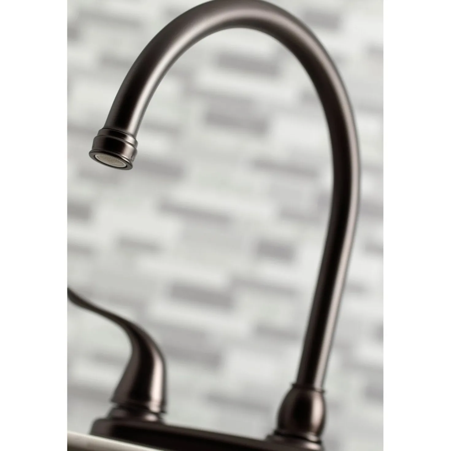 Kingston Brass Yosemite 8" Centerset Kitchen Faucet with Sprayer
