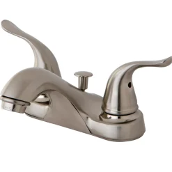 Kingston Brass Yosemite Contemporary 4-inch Centerset Two Handle Lavatory Faucet