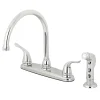 Kingston Brass Yosemite 8-Inch Centerset Kitchen Faucet with Sprayer