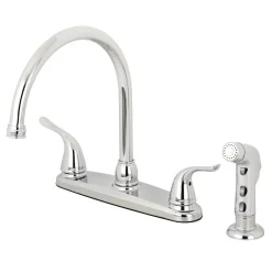 Kingston Brass Yosemite 8-Inch Centerset Kitchen Faucet with Sprayer