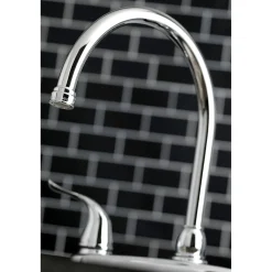 Kingston Brass Yosemite 8-Inch Centerset Kitchen Faucet with Sprayer