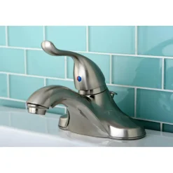 Kingston Brass Yosemite KB5548YL 4-inch Centerset Single Handle Lavatory Faucet in Satin Nickel
